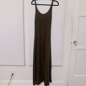Free People Beach Maxi, Dark Brown/khaki, Sz Small